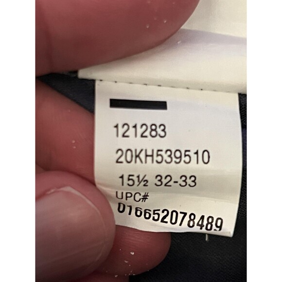 Van Heusen Shirt Mens 15.5 32/33 Purple Lux Sateen Regular Fit Dress 20KH539510 - Picture 8 of 10